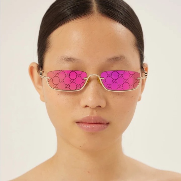 NEW GUCCI SUNGLASSES WITH GG LENSES AUTHENTIC EYEWEAR GUCCI - Picture 5 of 16